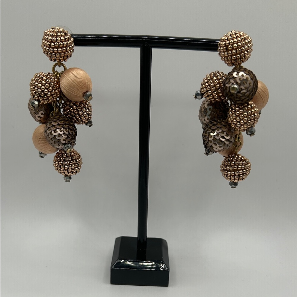 J. Crew Cluster Statement Drop Earrings - Picture 2 of 4